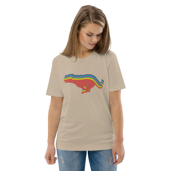 The Rainbow Whippet Organic T-Shirt